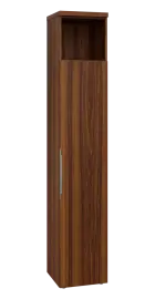 SIN 6 - 4DN kancelářská skříň, 1-dveřová/nika, pravá, 2170x400x400, ořech královský